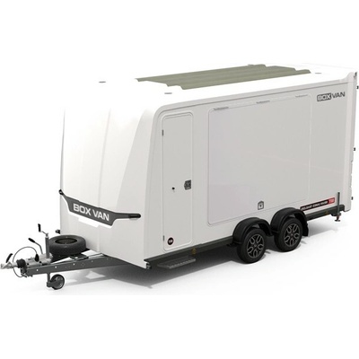Brian James Skříňový Přívěs Box Van, 419x180 cm, 2700 kg, bílý