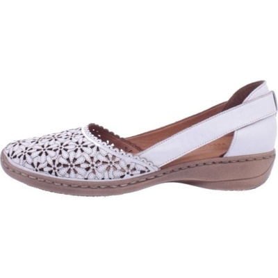 Effe Tre Shoes boty Effe Tre dámské letní kožené bílé