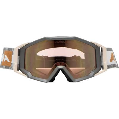 Alpina Маска Alpina Circus Q-Lite Mirror S1 (VLT 51%) + Clear S0 Goggles - Sand Matt / Q-LITE Gold Mirror - размер One Size (205-5196-0111)