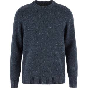 Fjällräven Мъжки вълнен пуловер Fjällräven Övik Neps Knit Sweater Wool jumper - Dark Navy (005-7512-0212)