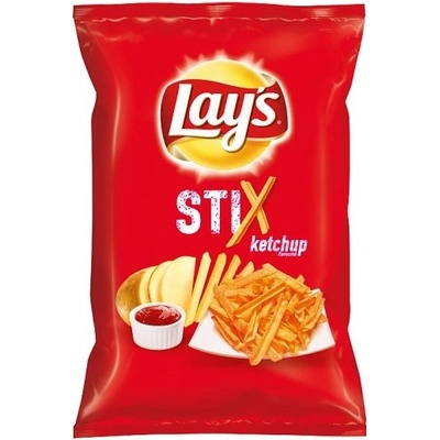 Lay's Stix Smažené bramborové lupínky s příchutí kečupu 60 g