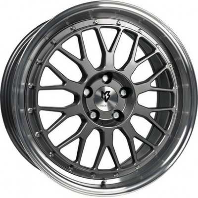 mbDESIGN LV1 7x17 4x100 ET35 gloss grey polished