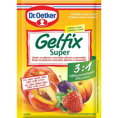 Dr. Oetker Gelfix Super 3:1 Směs na přípravu džemů a marmelád 10 x 25 g