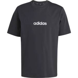 adidas Мъжка тениска Adidas Linear Single Jersey Tee T-shirt - Black / White - размер 4XL (216-4860-0118)