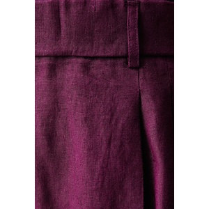 United Colors of Benetton къс панталон дамски от лен (4AGHD901V) - answear - 312,74 лв