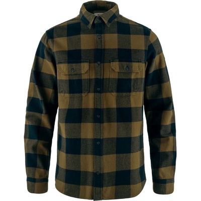 Fjällräven Övik heavy flanelová košel'a wood brown-dark navy