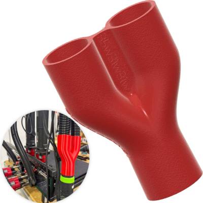 Adaptér na odsávanie, vhodný pre dve frézky RC SYSTEM, trojuholník 2x31w na 35w