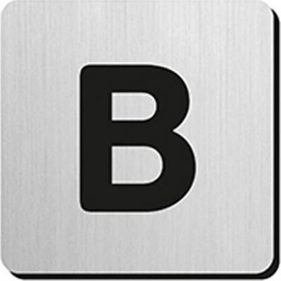 JNF - PIKTOGRAM PÍSMENO "B" - IN.34.300 - 75 mm - nalepovacie NEM - nerez matná | MP-KOVANIA.sk