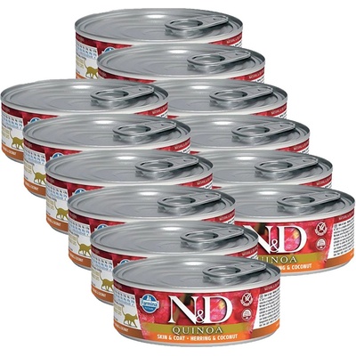 FARMINA N&D котка Киноа Херинга & Кокос консерви 12 x 80 г