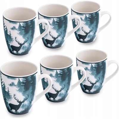 Design Hrnček Altom Secret Forest porcelánový farebný 6 x 320 ml
