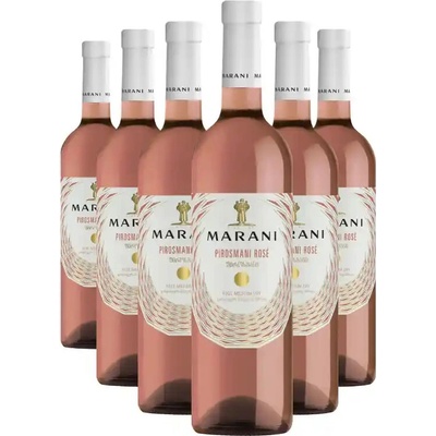 Marani ROSE PIROSMANI polosuché víno 13% 6 x 0,75 l (holá lahev)