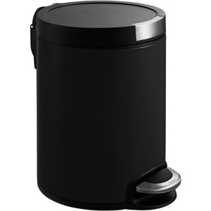 EKO 5 л. матирано черен кош за отпадъци с педал ЕКО от серия artistic (eko922505mattblack)