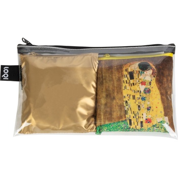 LOQI Чанта тип торба LOQI Art Lover Klimt Kiss & Metallic Matt Gold 2 бр (CO.AL1)