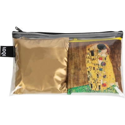 LOQI Чанта тип торба LOQI Art Lover Klimt Kiss & Metallic Matt Gold 2 бр (CO.AL1)