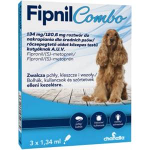 OrionPharma Fipnil Combo M - Разтвор за капково прилагане за средни кучета (10-20 кг) - 3 пипети