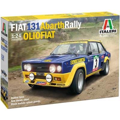 Italeri FIAT 131 Abarth Rally OLIO FIAT Model Kit auto 3667 1:24