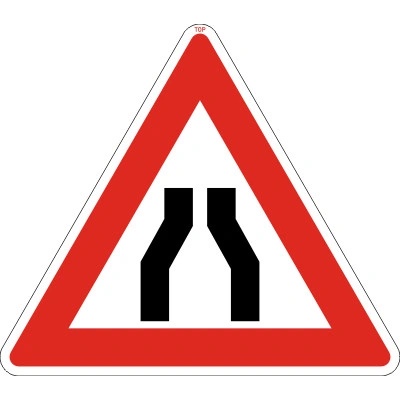 Dopravní Značka A6a velká Zúžená vozovka (z obou stran)