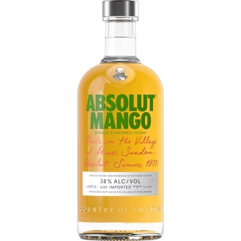 Vodka Absolut Mango 40% 1 l (holá láhev)