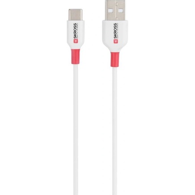 Skross SKCA0002A-C120CN USB USB 2.0 USB-A zástrčka, USB-C ® zástrčka, 1,2m, bílý