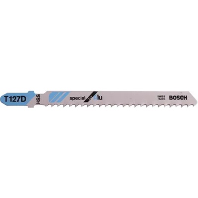 Нож за зеге Bosch с T-захват за ламарина и алуминий 74/100 мм, 8.5 TPI, праволинейно, T 127 D-