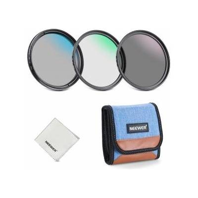 58 mm UV/CPL/ND lens filter set, UV protection + circular polarizing filter + gray filter (ND8) camera lens filter set with multi-coated optical glass, slim frame and storage box - 10106144