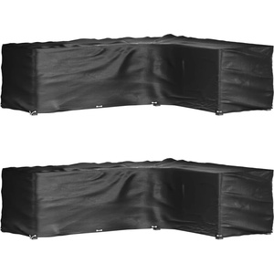 vidaXL Покривала за ъглови градински мебели 2 бр 18 капси 285x220x80см (3155378)