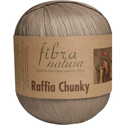 Fibra Natura Raffia Chunky 114-20 šedohnědá
