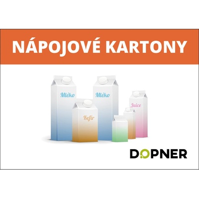 Dopner Nálepka nápojové kartony na popelnice - A4