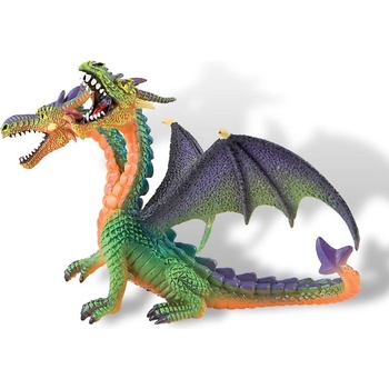 Bullyland 2075596 Drak dvouhlavý barevný