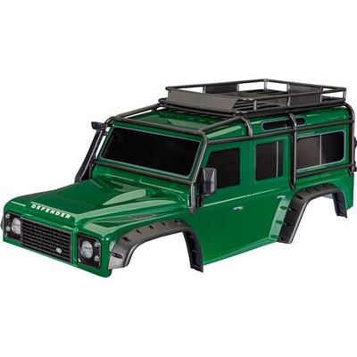 Traxxas karoséria TRX-4 Land Rover Defender zelená bezsponková