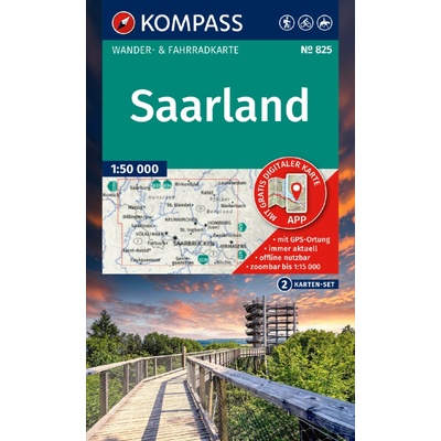 825 Saarland 1: 50 000 KOMPASS