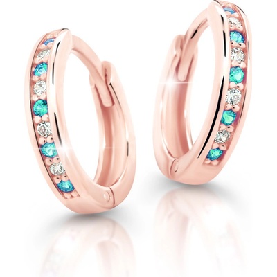Cutie Jewellery detské náušnice zlaté C3342R-Mint Green