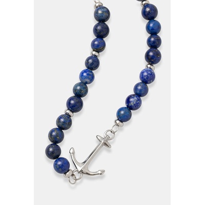 HUGO гривна мъжка от неръждаема стомана с лапис лазули e-beads5-bra (50566275)