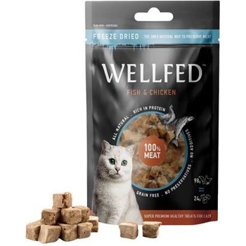 Pet Interest Wellfed Fish & Chicken Freeze dried pure chicken лакомство за котки 24gr