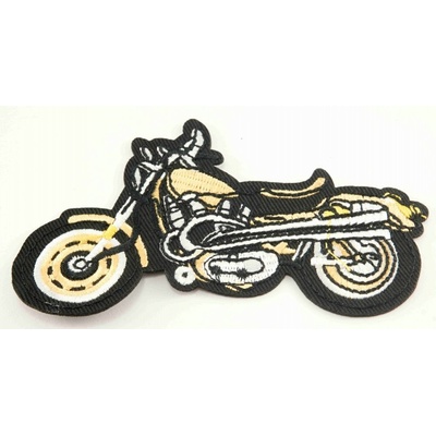 Nažehľovacia záplata - Motorka - rozmer 10,5 cm x 6 cm