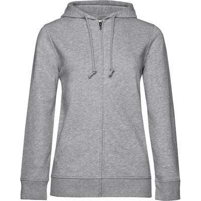 B&C Collection B&c inspire zipped hood women / Дамски суичър с качулка - светлосив меланж xxl (01w36b61005)