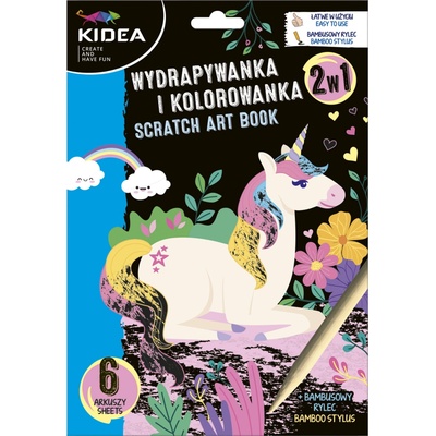 Kidea vyškrabovacie obrázky 2v1 Dino D