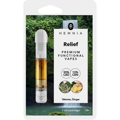 Hemnia Cartridge Relief 90 % CBD 10 % CBN valeriána zázvor 1 ml