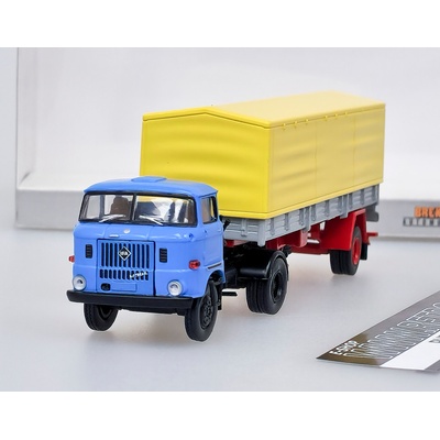 Brekina IFA W 50 PP SZ Modrá/Červená 1:87