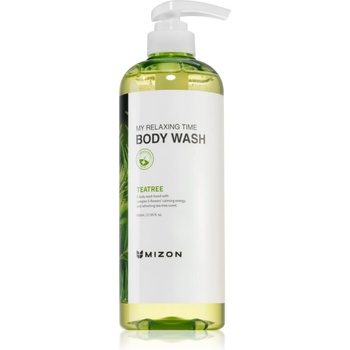 MIZON My Relaxing Time Tea Tree освежаващ душ гел за проблемна и мазна кожа 800ml