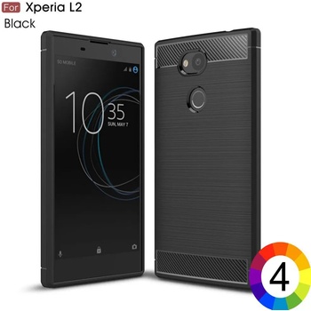 Image 1 of Sony Xperia L2 Удароустойчив Carbon Fiber Калъф и Протектор