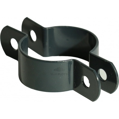 Objímka SUPER na sloupek 48 mm, průběžná, antracit