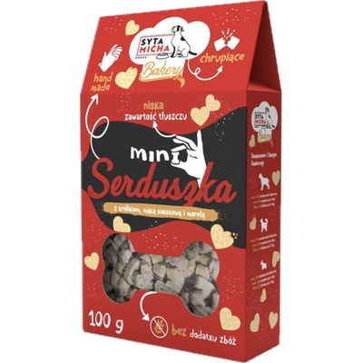 Syta micha Mini srdíčka s králíkem kokosovou moukou a meruňkou 100 g