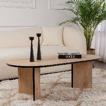 ASG Ovalis - овална маса сапфирен дъб с черно (8684283441570)