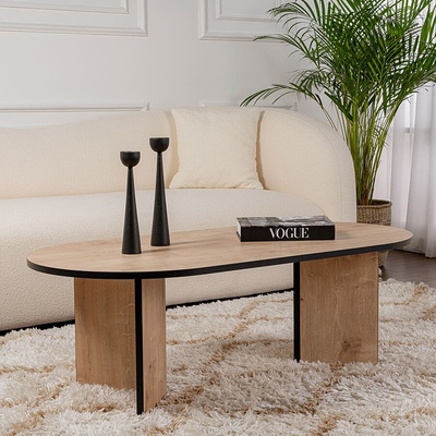 ASG Ovalis - овална маса сапфирен дъб с черно (8684283441570)