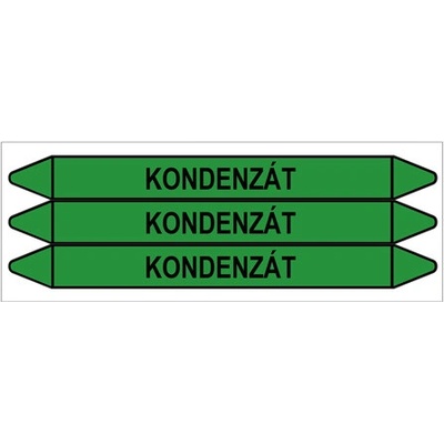 Značení potrubí, kondenzát,3 ks, 355 × 37 mm PZ 008656