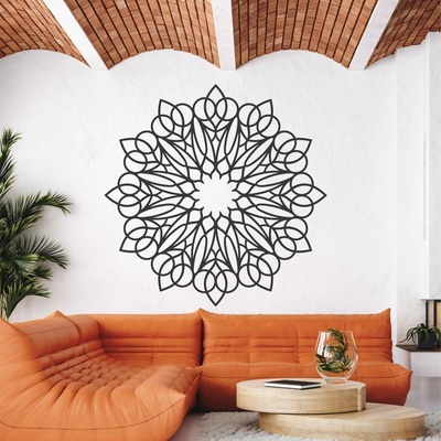 Drevená mandala na stenu - Slnečná (1428)