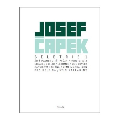 Beletrie 1 Josef Čapek