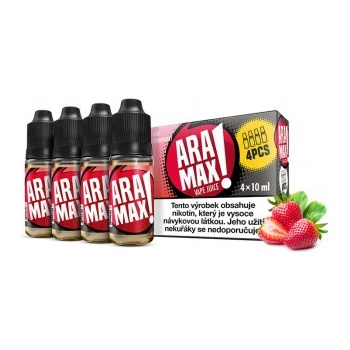 Aramax 4Pack Max Strawberry 4 x 10 ml 12 mg