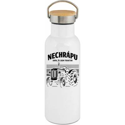 123TRIKO termoska Nechrápu, sním že jsem traktor, V1, černý tisk 500 ml